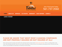 Tablet Screenshot of fiddlerroofcleaning.com